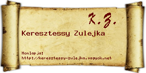Keresztessy Zulejka névjegykártya